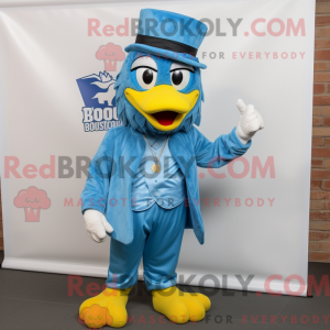 Sky Blue Hens maskot...