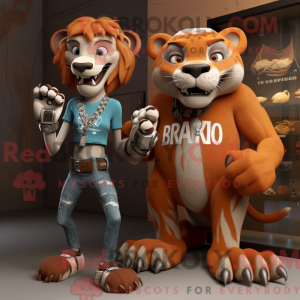 Rust Smilodon mascotte...