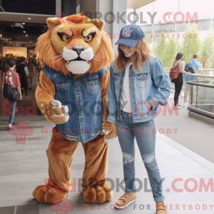 Rust Smilodon Maskottchen...