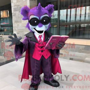 Magenta Vampire mascot...