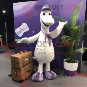 Lavender Diplodocus mascot...