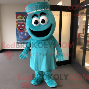 Turquoise Pizza mascot...