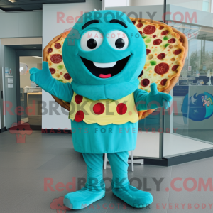 Turquoise Pizza mascot...