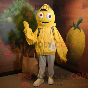 Rust Lemon mascot costume...