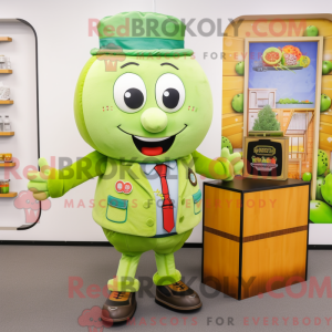Lime Green Apricot mascot...