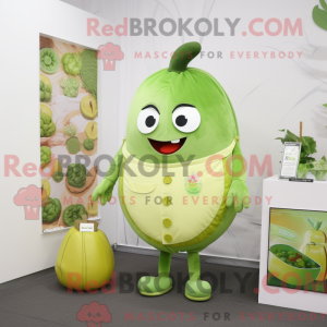 Lime Green Apricot mascot...