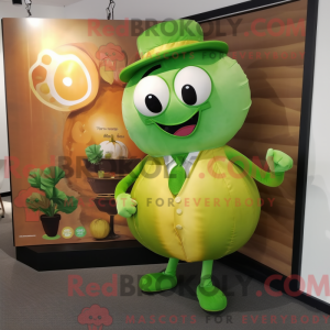 Lime Green Apricot mascot...
