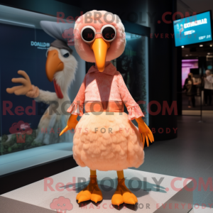 Peach Dodo Bird mascot...