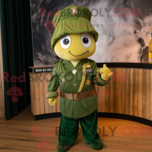 Gold Green Beret mascot...