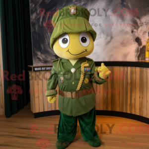 Gold Green Beret maskot...