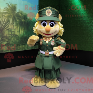 Gold Green Beret maskot...