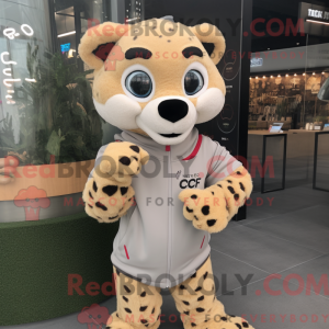 Beige Cheetah mascot...