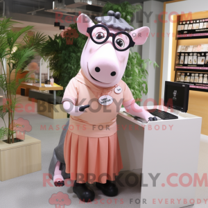 Peach Tapir máscara de...
