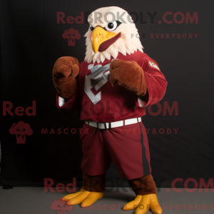 Maroon Bald Eagle mascot...
