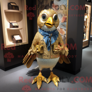 Guldfasan maskot kostume...