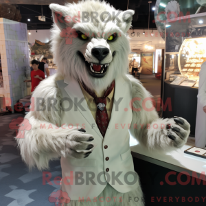 Cream Werewolf maskot...