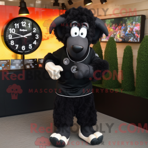 Black Ram mascot costume...