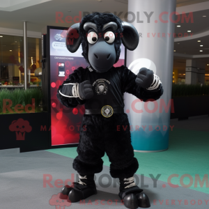 Black Ram mascot costume...