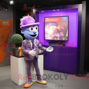 Lavender Television mascot...