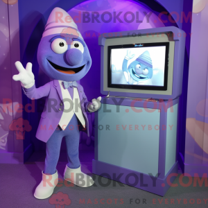 Lavender Television mascot...