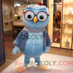 Sky Blue Owl mascotte...