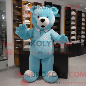 Cyaan teddybeer...