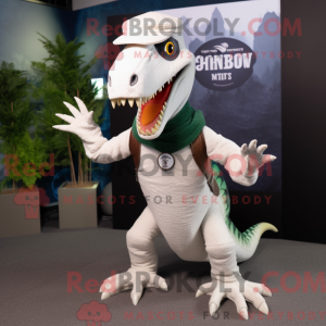 White Spinosaurus mascot...