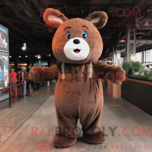 Brun kanin maskot kostume...