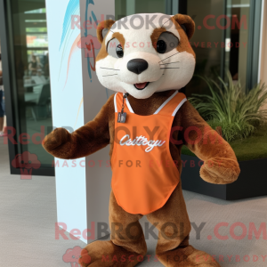 Rust Ferret mascot costume...
