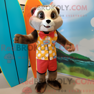 Rust Ferret mascot costume...