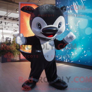 Killer Whale mascot costume...