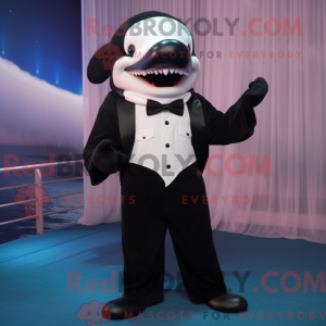 Killer Whale mascot costume...