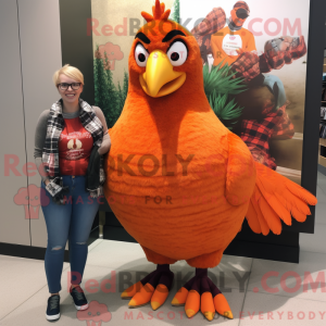 Orange Pheasant mascot...