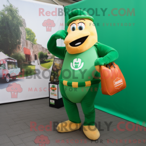 Green Currywurst mascot...