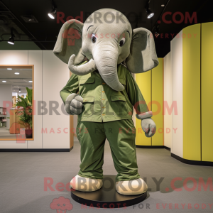Olive Elephant mascot...