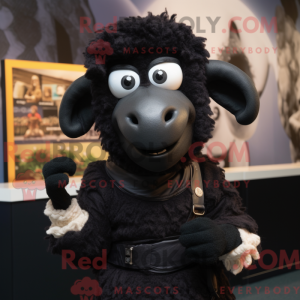 Black Ram mascot costume...