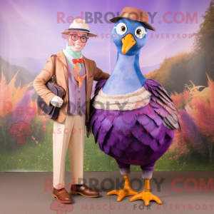 Lavendel Fasan Maskot Drakt...
