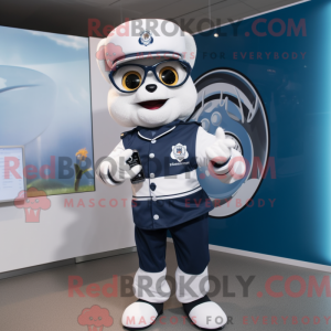 Navy Doctor maskot kostume...