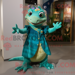 Teal Geckos Maskottchen...