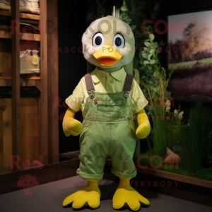 Lime Green Gosling mascotte...