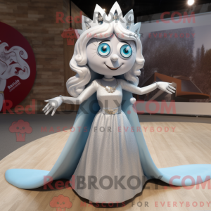 Silver Queen mascot costume...