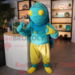 Turkis citron maskot...