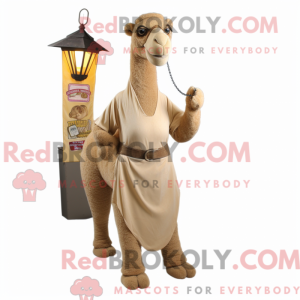 Tan Camel maskotdraktfigur...