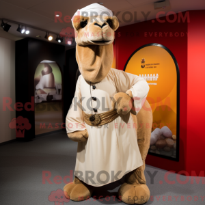 Tan Camel mascot costume...