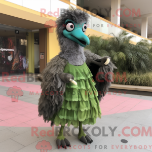 Olive Emu mascot costume...