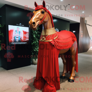 Red Horse mascot costume...