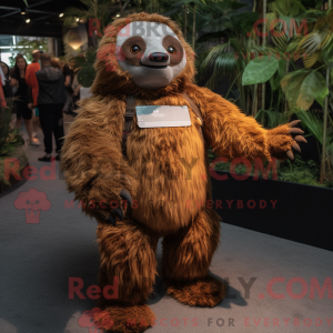 Rust Giant Sloth maskot...