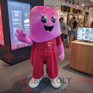 Magenta Ghost mascot...