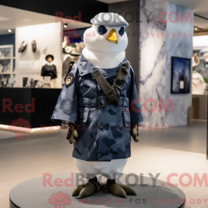 Navy Dove mascot costume...