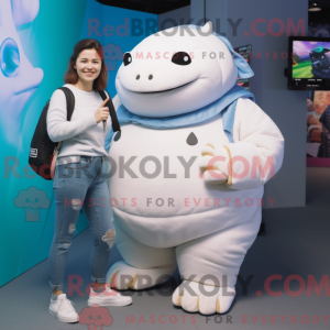 White Glyptodon mascot...